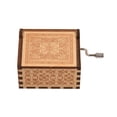 thumbnail image 2 of Cajas musicales Caja de música de madera vintage Tamaño de la palma de la mano Caja de madera con manivela Caja de música Hermoso dispositivo musical de madera tallada con melodía Eres mi sol para mam Abanopi  Cajas musicales, 2 of 6