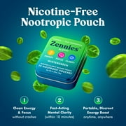 Caffeine Nootropic Pouches with Caffeine, Alpha GPC, L-Tyrosine & L-Theanine - Nicotine Free, No Sugar or Artificial Sweeteners Nootropic Energy Pouches - Wintergreen & Mango Blast (2 Pack)