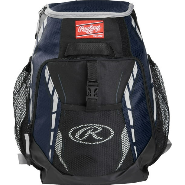 Rawlings R400 Youth Players Baseball Backpack, Navy