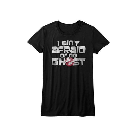 The Real Ghostbusters Animated TV Series Ain't Afraid Juniors T-Shirt Tee