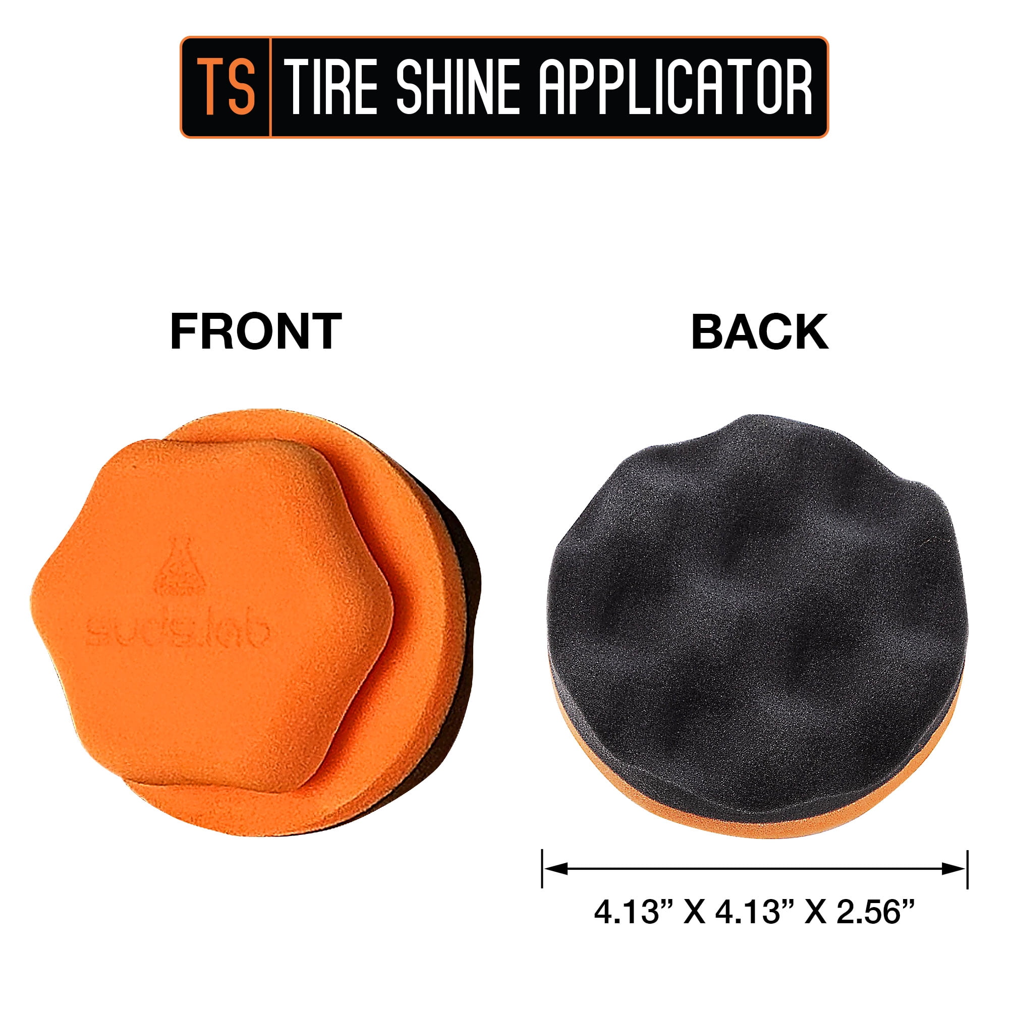 Suds Lab TS Tire Shine Applicator Pad - Reusable Foam Applicator for Tire Treatments - Use with Tire Gel, Tire Shine, Tire Wet, Tire Balm, and More!