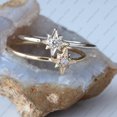 thumbnail image 4 of Diamond Star Ring,Solitaire Ring, 925 Sterling Silver Ring, Daiy Wear Ring Jewelry. Handmade Fine Jewelry Gift For Her, April Birthstone Ring Prong Setting., 4 of 5
