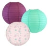 Just Artifacts Decorative Round Chinese Paper Lanterns ? Designs by Just Artifacts, Mermaid Collection (3pcs, Marvelous Mermaids)