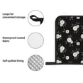 thumbnail image 4 of Pofeuu Rose Flowers Print Oven Mitts and Pot Holders 4 pcs Set,High Heat Resistant 500 Degree Extra Thicken Long Kitchen Cotton Oven Glove for Cooking, 4 of 6