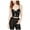 black, variant on J.O.A. Womens Sleeveless Crop Top Blouse, Black, Large