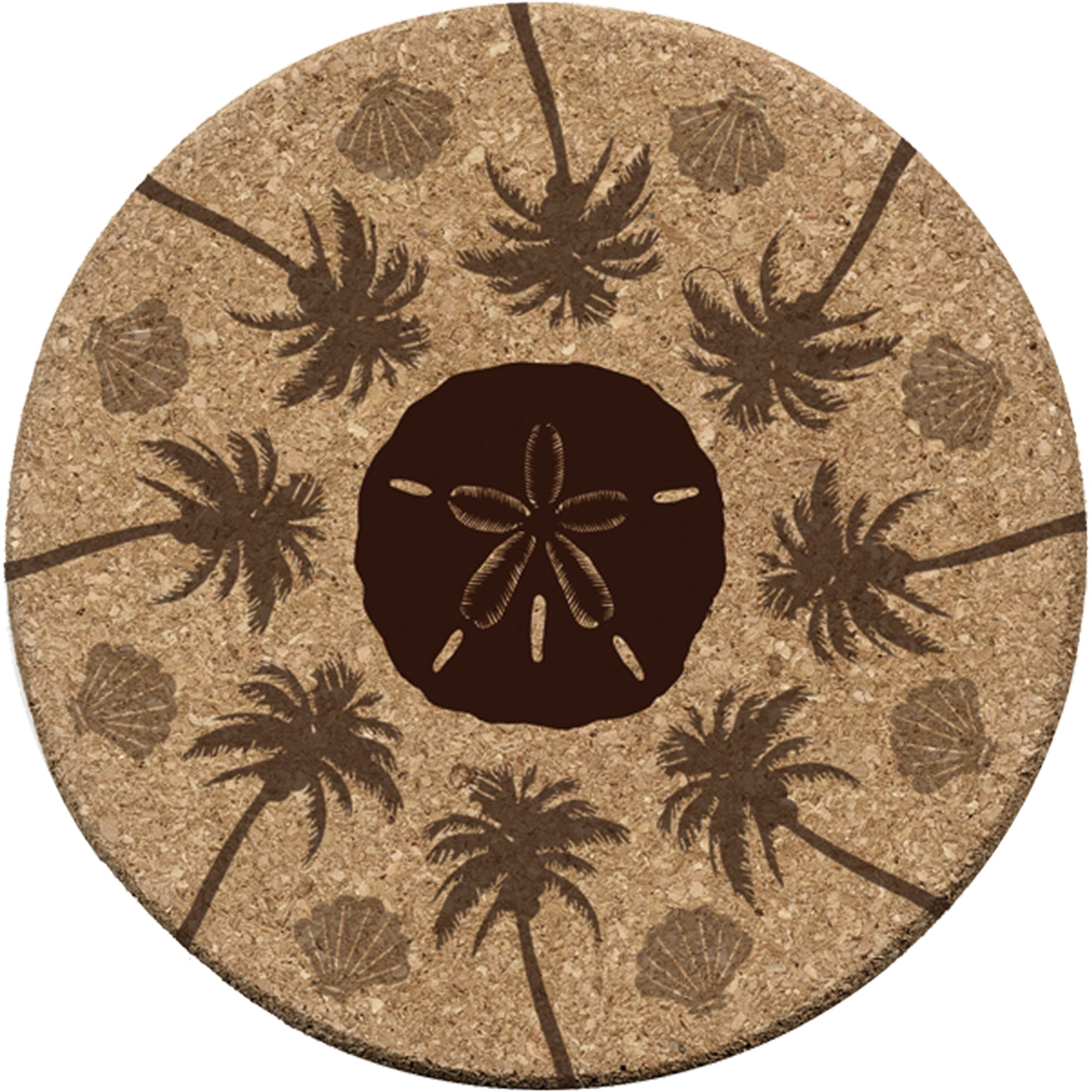 Thirstystone Cork Drink Coasters Set, Beachside