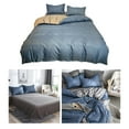 thumbnail image 5 of Reduced, Comfortable 4-Piece Bedding Set for Student Dormitories, Soft Washed Cotton for 70.86-Inch Beds, Fresh Colors Popular Picks | Polyester, Blue, Angeler, 5 of 8