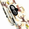 thumbnail image 2 of Curious Monkey Phone Case, Cute Monkey Durable Protective Phone Cover for iPhone 16 15 14 13 12 11 Pro Max Mini, 2 of 6