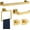 Brushed Gold, variant on 10 count Bathroom Hardware Accessories Set Black, Bathroom Towel Rack Set SUS304 Stainless Steel, Square Bath Towel bar Set Heavy Duty, Wall Mounted