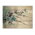thumbnail image 3 of Designart "Sumi Bird Asian Painting II" Asian Print on Natural Pine Wood, 3 of 5