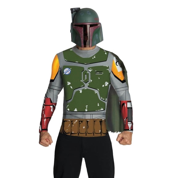 Ruby Slipper Sales Co., LLC (Rubies) Star Wars Boba Fett Shirt & Mask Costume Set Child Medium 8-10 Male