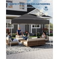 thumbnail image 3 of Carpa 3x3m (10x10 FT), Blanco - Refugio Plegable Portátil con Marco de Acero, Ideal para Patio, Jardín, Eventos, Playa y Fiestas (Incluye Bolsa de Transporte), 3 of 6