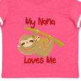 thumbnail image 4 of Inktastic My Nana Loves Me Sloth Boys or Girls Toddler T-Shirt, 4 of 5