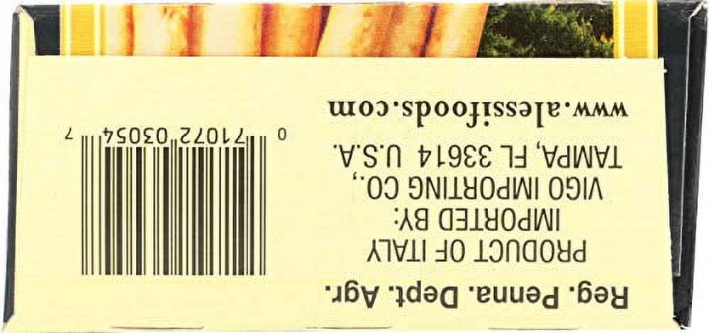 (4 pack) Alessi Imported Breadsticks, Garlic Autentico Italian Crispy Bread Sticks, Low Fat Made with Extra Virgin Olive Oil, 4.4oz (Garlic, 4.4 Ounce (Pack of 1))