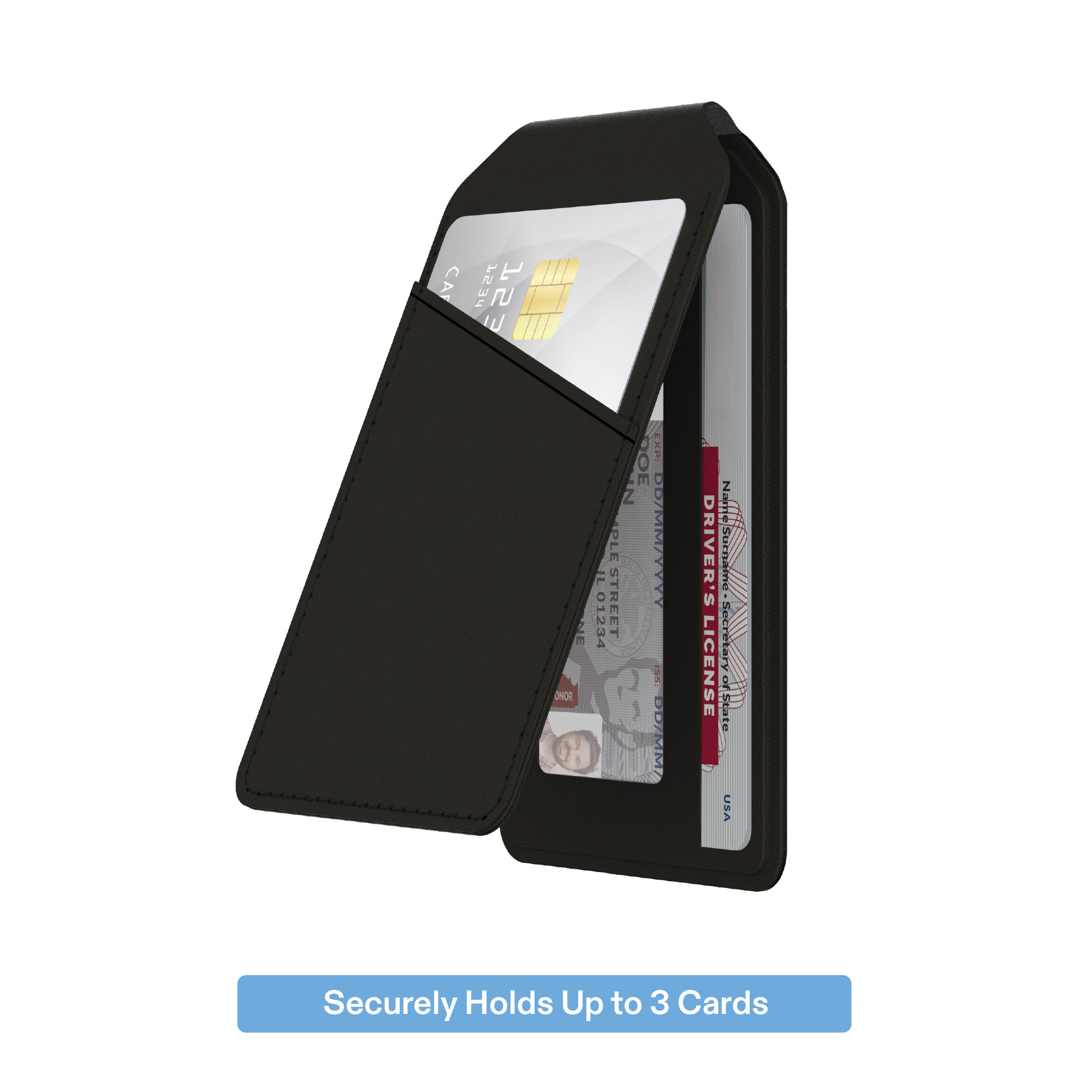 onn Universal Magnetic 3-Card Wallet for Smartphones photo 2