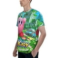 thumbnail image 6 of Unisex Kirby 3d Graphic Print Shirts For Mens Womens Casual Short Sleeve Tee Shirts Top, 6 of 7