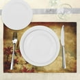 thumbnail image 3 of Ambesonne Vintage Place Mats Set of 4, Retro Flower Chamomile, Standard Size, Tan Orange, 3 of 6