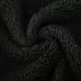 thumbnail image 6 of Miluxas Men Winter Thick Hoodies Tops Fluffy Fleece Fur Jacket Hooded Coat Outerwear Long Sleeve Cardigans Black, 6 of 7