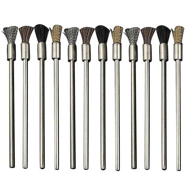 Cepillos de acero inoxidable Allinless 12 piezas