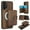 Brown, variant on Allytechgroup Detachable Cards Holder Case for Samsung Galaxy A13 4G, RFID Blocking 2 In 1 Wallet PU Leather Case with Stand Compatible with Magsafe Shockproof Cover for Galaxy A13 4G, Black