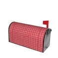 thumbnail image 2 of TEQUAN Red Hearts Love Checkered Magnetic Mailbox Cover, Mailbox Wraps Large Size, 2 of 7