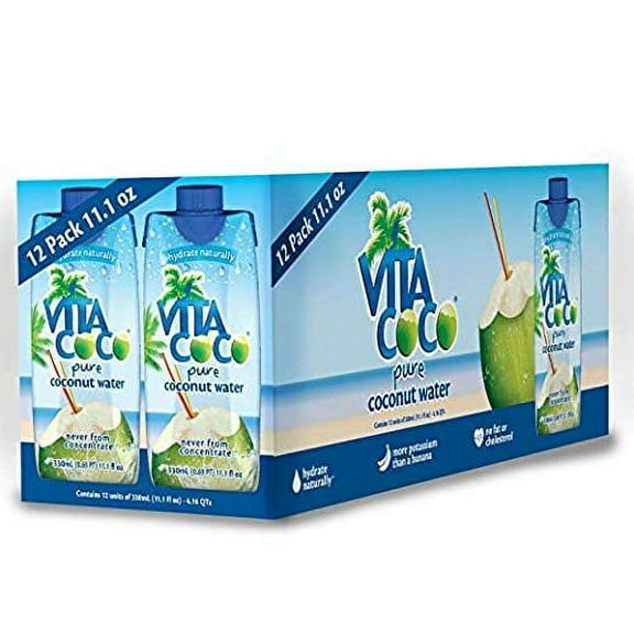 Vita Coco 100% Pure Coconut Water, Original 11.1 Oz 12 Each