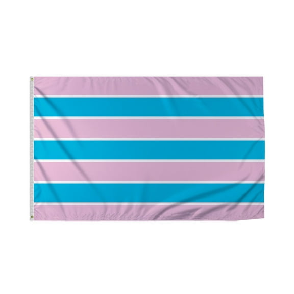 Promopatriot Transexual Pride Flag 3x5 Ft Printed 200D Nylon Brass Grommets Stitched Edges Fade Proof Sharp Colors - Pride Lgbtq Flag 3x5 Fts