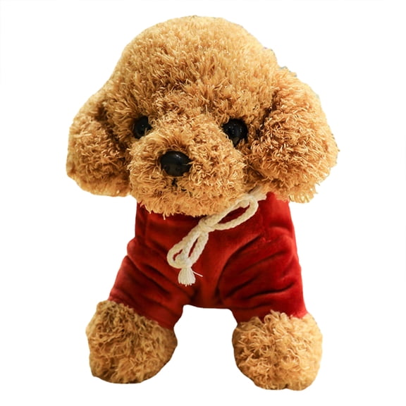 XIANXIAN Teddy Dog Stuffed Animals for Girls and Boys, 7.9-inch, Stuffed Puppy Plush Toys, Cute Teddy Dog Plushies as Birthday Gifts and Easter Basket Stuffers for Baby, Teens, Soft Animals Plush Toy