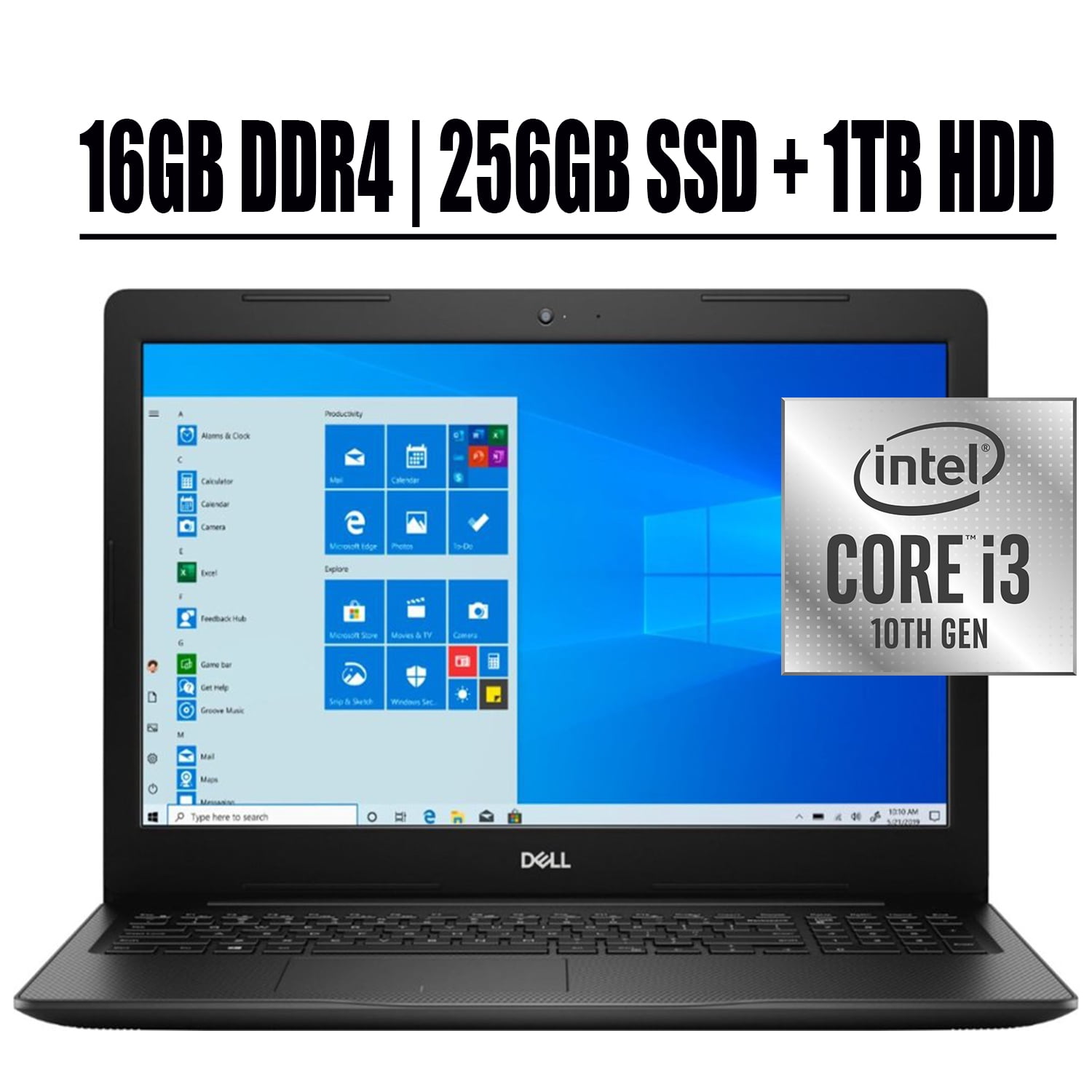 2020 Dell Inspiron 15 3000 Premium Laptop 15.6” HD Display 10th Gen