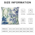 thumbnail image 5 of SHANXI  Purple Lavender Flower Pillow Covers  Vintage Spring Floral Decorative Pillows Case Polyester Linen Outdoor Cushion Covers for Couch Sofa Bed Home Deco 12x12in, 5 of 5