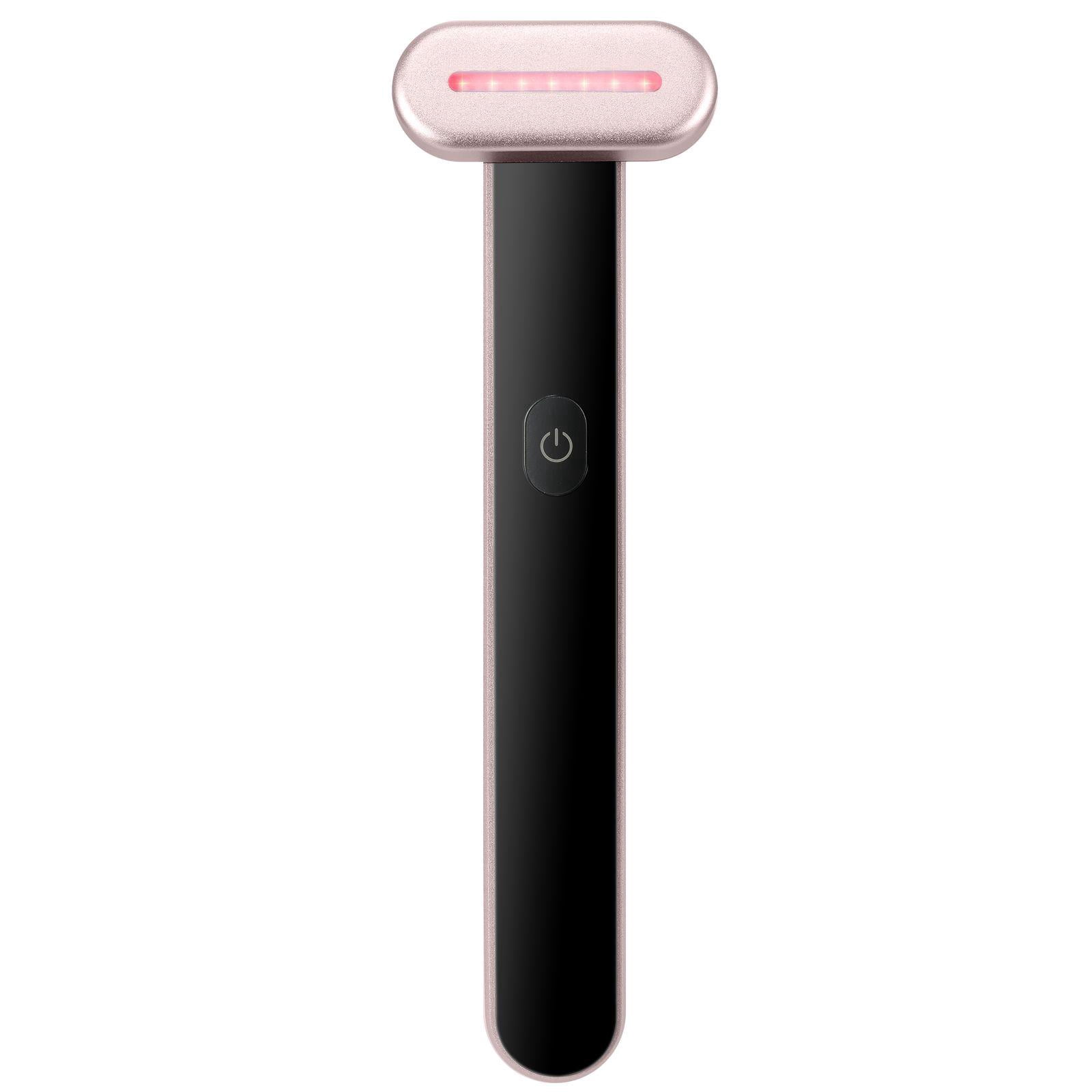 Portable 3-in-1 Red Light Therapy Wand for Face and Neck with Heating and Vibration Massage