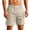 Beige, variant on Yievot Athletic Shorts for Men Drawstring Elastic Waist Gym Sport Running Shorts with Zipper Pockets