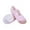 Pink, variant on Xfvqtps Ballet Shoes for Girls Soft Sole Non Slip Cross Elastic Straps Leather Toe Cap Canvas Dance Shoes for Gymnastics Performance Pink