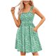thumbnail image 1 of Vestido de Verano Casual Corbata Bolsillo sin Mangas Cintura Alta A-Línea, Vestido Lindo de las Mujeres para la Primavera Y el Verano, 1 of 5