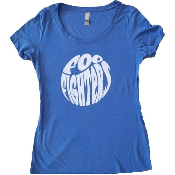 Foo Fighters 70's Band Logo Skinny Fit T Shirt