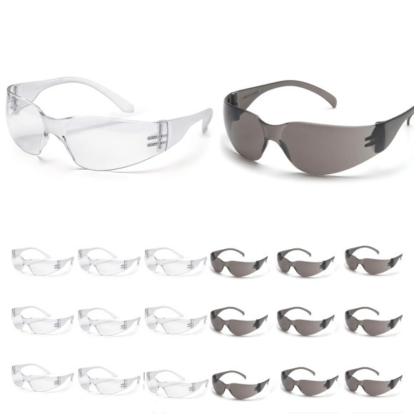 Gafas de seguridad ATERET protectoras de policarbonato blancas (24 pares)