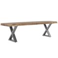 thumbnail image 4 of Primo International Loomie 70 in. Wood and metal Backless Dining Bench, 4 of 6