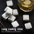 thumbnail image 4 of Hielo de acero inoxidable piedras de whisky de hielo reutilizables de congelación rápida soldadura sin costuras largo tiempo de enfriamiento con pinzas de hielo para vino ANGGREK Otros, 4 of 8