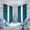 Blue, variant on Crushed Velvet Grommet Curtains, 4 Panels Light Filtering Window Drapes, Easter Home Decoration, Pet Friendly & Eco-Friendly, Multiple Sizes & Colors