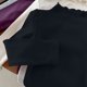 thumbnail image 5 of Blusas y camisas de manga larga con cuello redondo para niños, sudadera deportiva informal de color liso con cuello redondo y manga larga para niñas, top de poliéster, 5 of 5