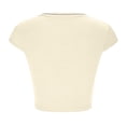 thumbnail image 5 of LSLJS Women's Summer V-Neck Short Sleeve Umbilical Tank, Womens Camisole Tank Tops, 5 of 5
