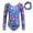 C-Rainbow leopard, variant on SILVERCELL Toddler Floral Print Tight Athletic Dance Bodysuit Headband Sets Jumpsuit Gymnastics Leotards for Girls