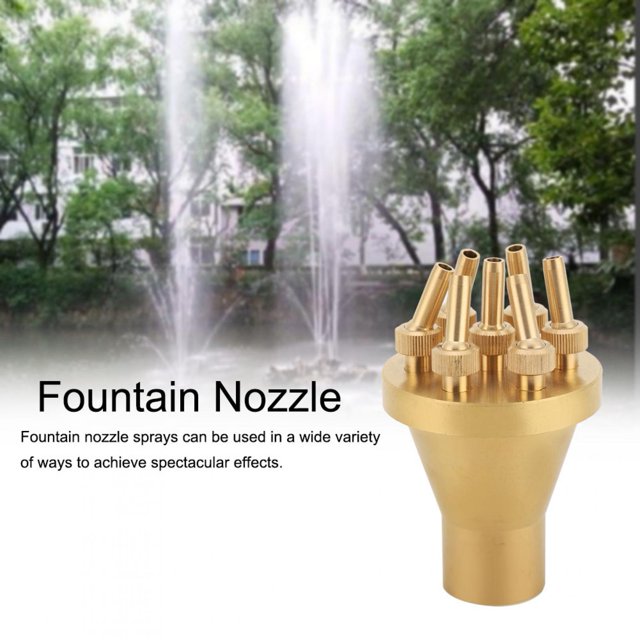 FNPT 1 DN25 2 Niveles Centro Recto Estilo Boquilla Fuente Herramienta de pulverización para Estanque de jardín para el jardín en casa Khall JY32463