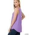 thumbnail image 4 of TheLovely Women & Plus Scoop Neck Sleeveless Round Hem Relaxed Fit Casual Tank Top, 4 of 5