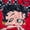 Betty Boop, variant on Silver Buffalo Halloween II The Nightmare Isn't Over 45" x 60" Fleece Throw, Soft and Cozy Blanket, 180 GSM