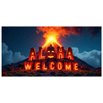 thumbnail image 2 of Aloha Themed Airship Inspired Welcome Banner Background Party Decorations Backdrop Photography Props for Luau Parties Tropical Celebrations Gatherings and Island Themed Events, 2 of 8