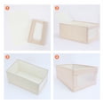 thumbnail image 3 of Unique Bargains Fabric Storage Cube Storage Bin Storage Basket Khaki 19*11*8.3in, 3 of 6