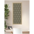 thumbnail image 3 of Kate and Laurel Framed Fabric Pinboard 18 x 42, Green Botanical Block Print Printed Linen Classic Bulletin Board for Use as a Vision Board or Wall Organization, Florence Gold Frame, 3 of 8