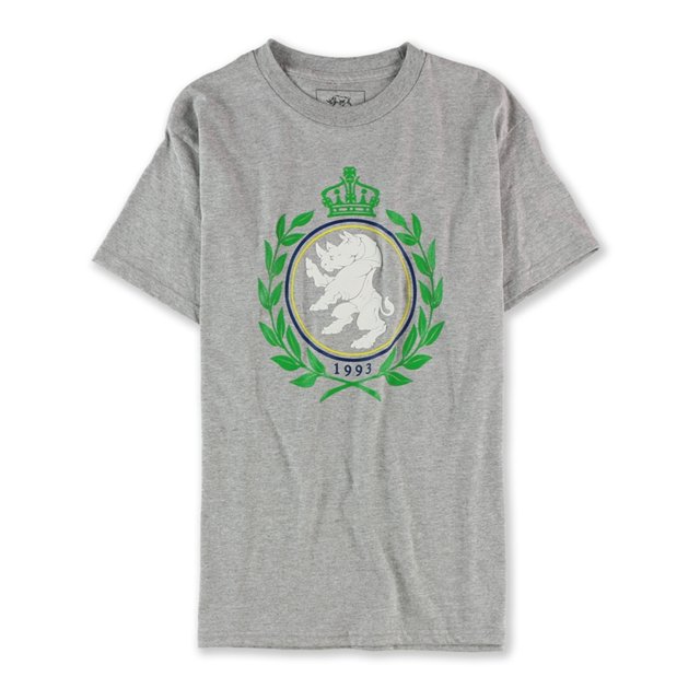 Ecko Unltd. Camiseta gráfica Crown Lion para hombre, gris, mediana Ecko Unltd. Camiseta gráfica