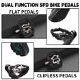 thumbnail image 6 of BUCKLOS Mountain Bike Pedals Clip in and Flat Platform Dual Sided, Lightweight Nylon Clipless Pedals Compatible with SPD Bicycle Cleats Cycling Shoes- Fit Gravel MTB Indoor Road Bike（PD-M650）, 6 of 7